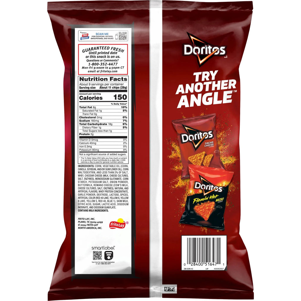 Doritos Spicy Nacho Flavored Tortilla Chips, 9.25 oz Bag