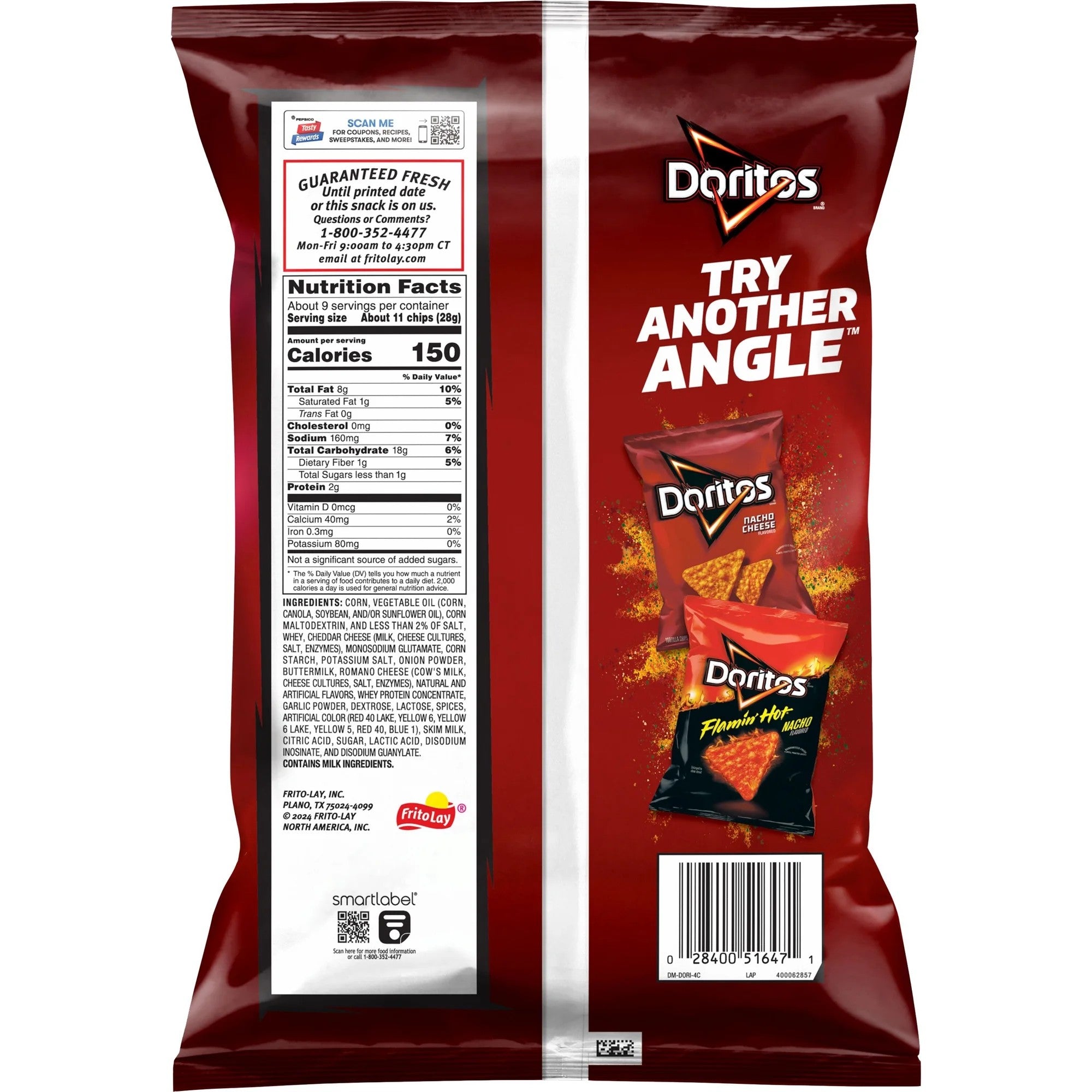 Doritos Spicy Nacho Flavored Tortilla Chips, 9.25 oz Bag