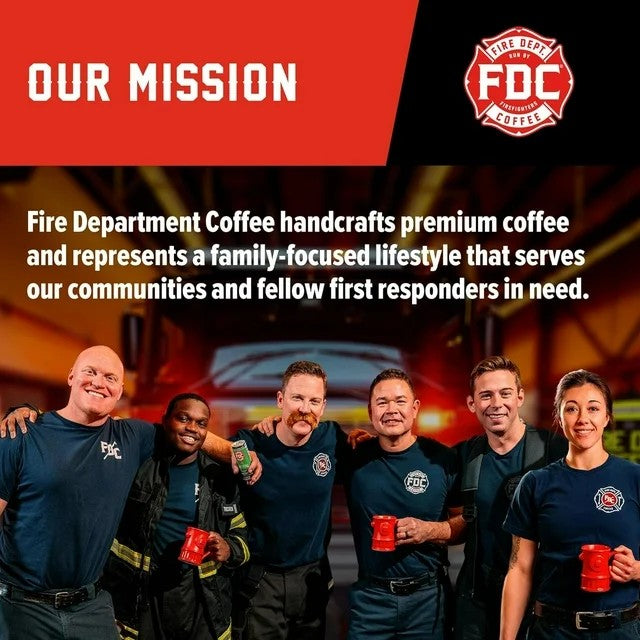 Fire Department Coffee Skull-Crushing Espresso Dark Roast K-Cup Coffee Pods, 12 Pods