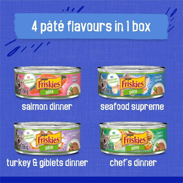 Friskies Pate Greatest Hits Variety Pack, Wet Cat Food 32 X 156g