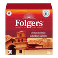 Folgers Lively Colombian Medium Roast K-Cup Coffee Pods, 30 Pods