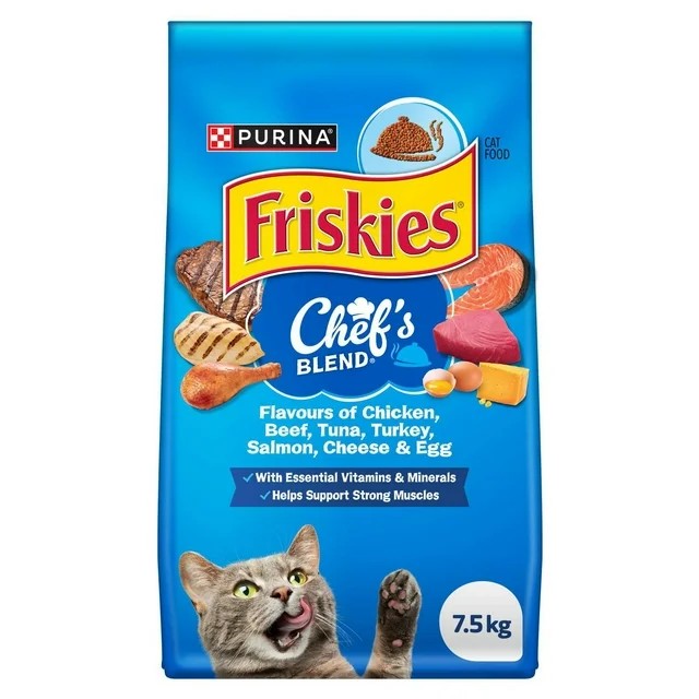 Friskies Chef's Blend Dry Cat Food, 7.5kg