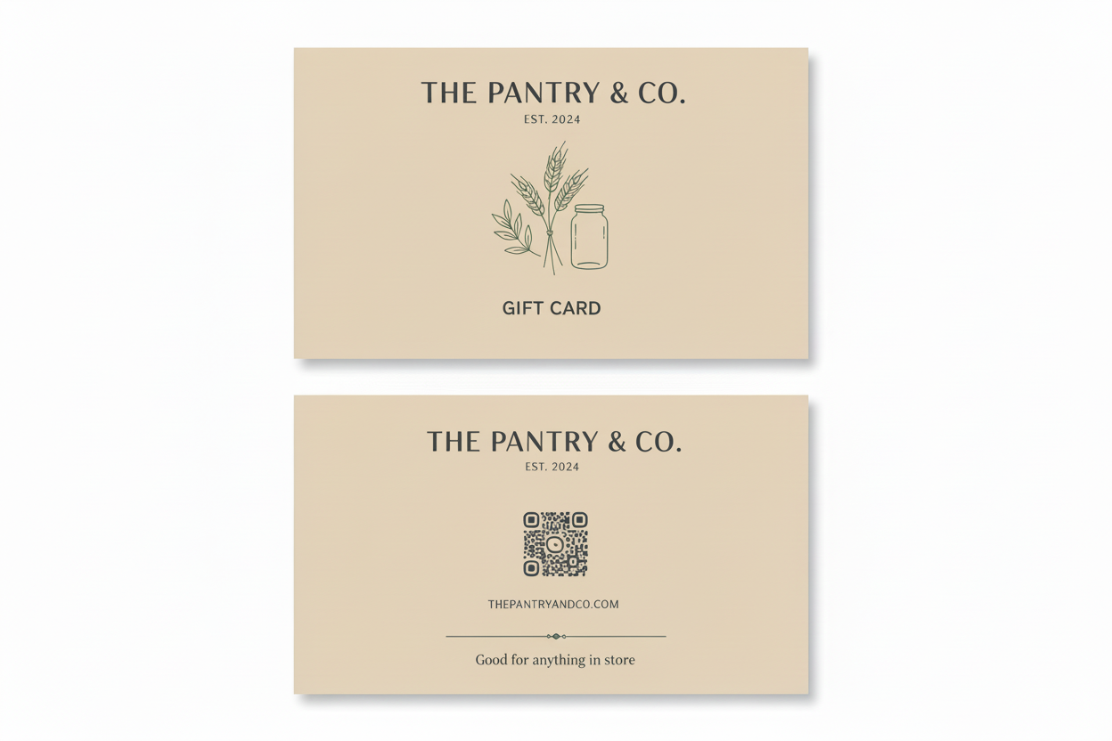 The Pantry & Co. Gift Card - Back