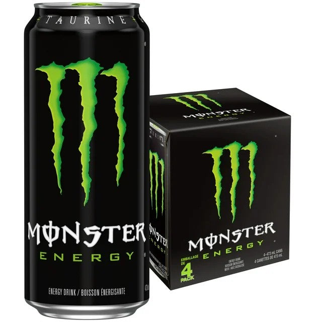 Monster Energy Green 473mL, 4 Pack