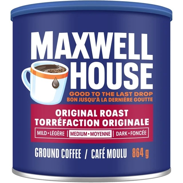 Maxwell House Original Roast Ground Coffee, 864g