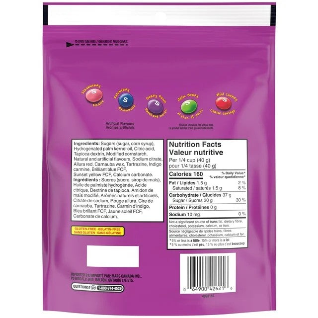 SKITTLES Berry Chewy Candy Bowl Size Bag 320g